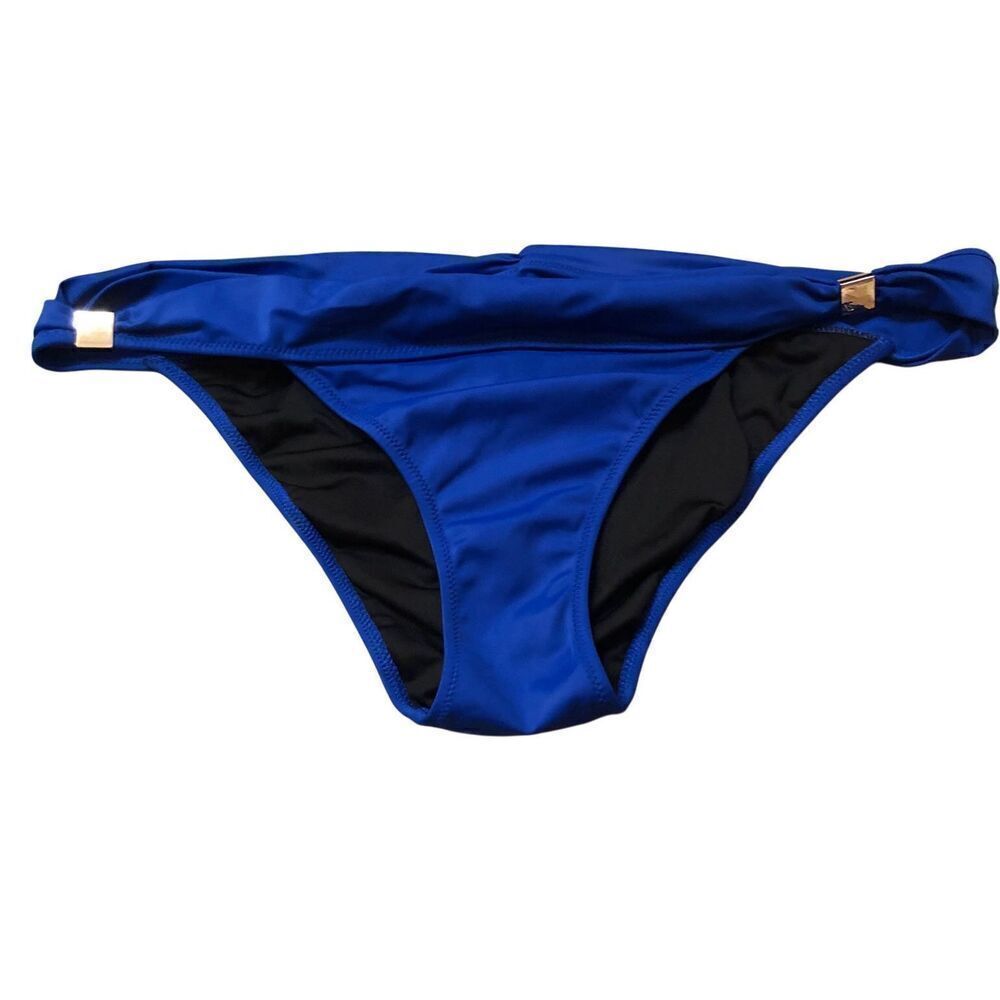 Victoria's Secret Swim The Hottie Cheeky Bikini Bottom Ruched Royal Blue Large